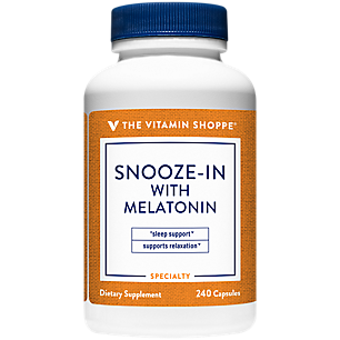Snooze-In with Melatonin for Sleep & Relaxation (240 Capsules)