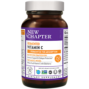 Fermented Vitamin C - 250 MG + Whole-Food Herbs for Better Absorption (30 Vegan Tablets)