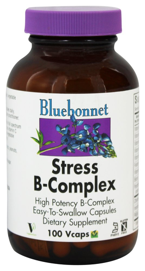 Bluebonnet Nutrition - Stress B Complex High Potency - 100 Vegetarian Capsules