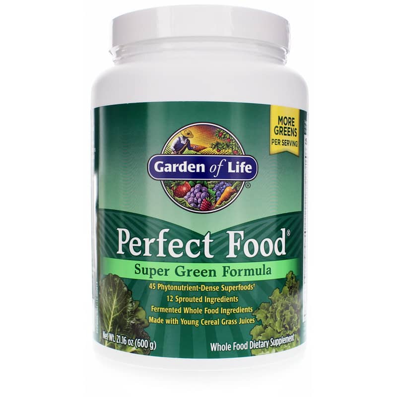 Garden of Life Perfect Food Super Green Powder 21.16 Oz 60 Servings
