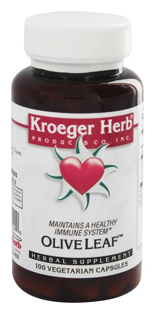 Kroeger Herbs - Herbal Combinations Olive Leaf - 100 Vegetarian Capsules