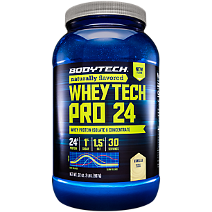 Naturally Flavored Whey Protein Isolate & Concentrate - Vanilla (2 Lbs. / 30 Servings)