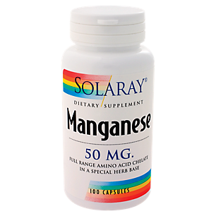 Manganese - Full Range Amino Acid Chelate - 50 MG (100 Capsules)