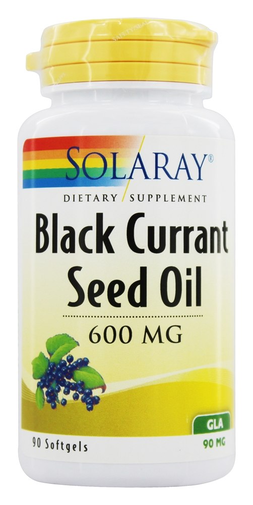 Solaray - Black Currant Seed Oil 600 mg. - 90 Softgels