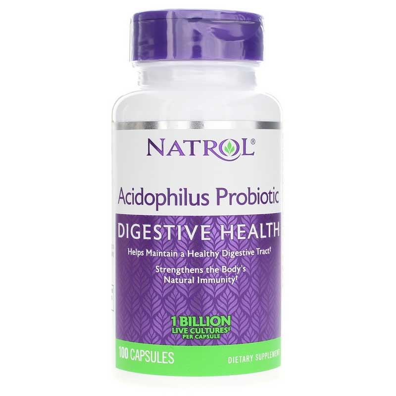 Natrol Acidophilus Probiotic Digestive Health 100 Capsules