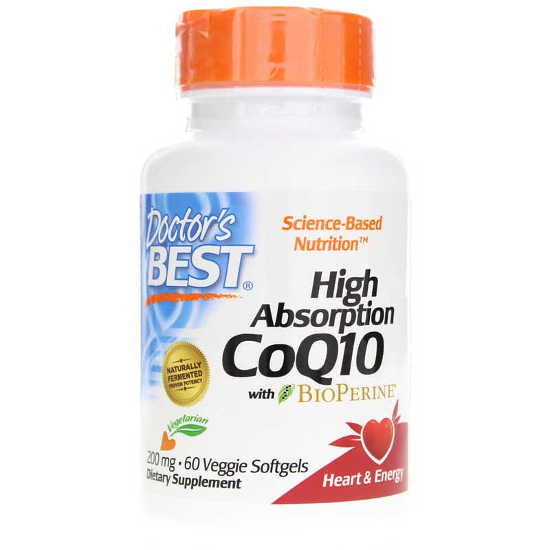 Doctors Best High Absorption CoQ10 200 Mg 60 Veg Softgels
