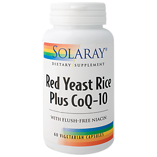 Red Yeast Rice + CoQ-10 with Flush-Free Niacin (60 Vegetarian Capsules)