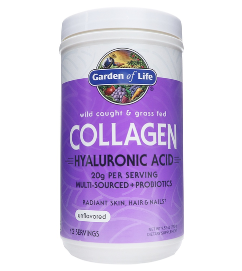Garden of Life - Collagen Hyaluronic Acid Unflavored - 9.52 oz.