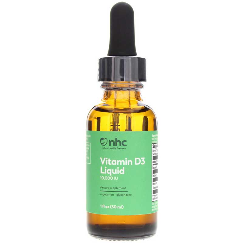 Natural Healthy Concepts Vitamin D3 Liquid 10000 IU 1 Oz