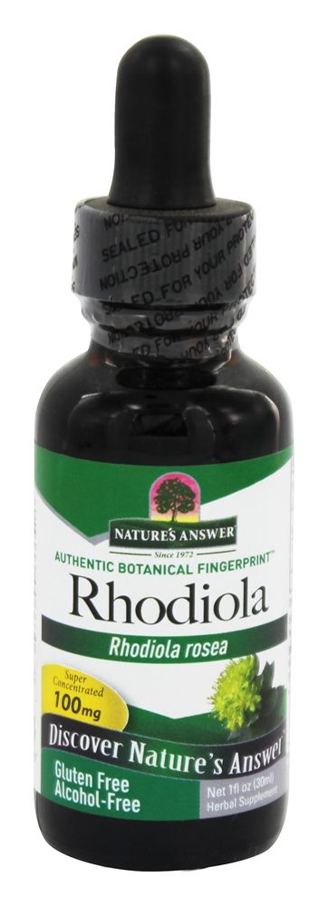 Nature's Answer - Rhodiola Root Alcohol Free - 1 fl. oz.
