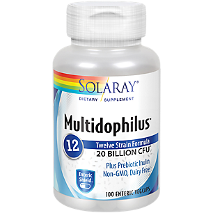Multidophilus Refrigerated Probiotic - 20 Billion CFUs with Prebiotic Inulin (100 Vegetable Capsules)