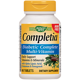 Completia Diabetic Multivitamin - Iron Free (90 Tablets)