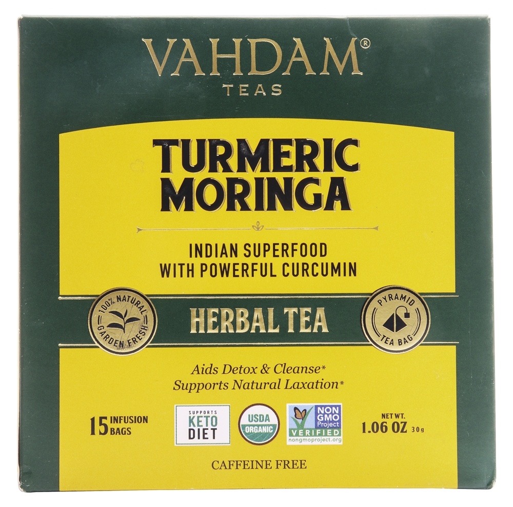 Vahdam India - Herbal Tea Turmeric Ginger - 15 Tea Bags