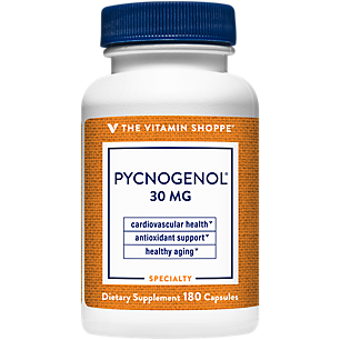 Pycnogenol® Antioxidant - Supports Cardiovascular & Cellular Health - 30 MG (180 Capsules)