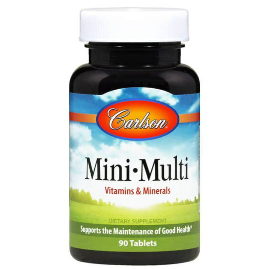Carlson Labs Mini Multi Vitamins & Minerals with No Added Iron 90 Tablets