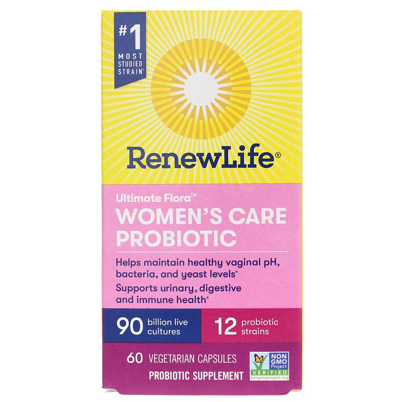 Renew Life Ultimate Flora Probiotic 90 Billion Women's Care 60 Veg Capsules
