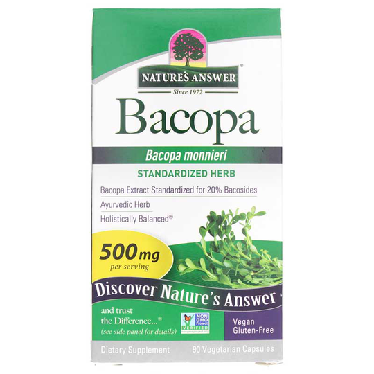Natures Answer Bacopa 500 Mg 90 Veg Capsules