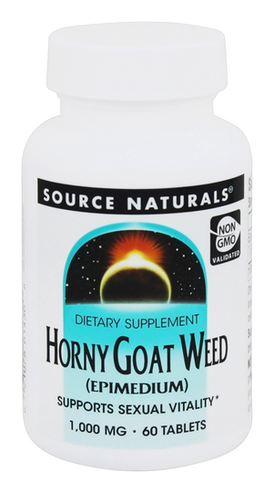 Source Naturals - Horny Goat Weed (Epimedium) 1000 mg. - 60 Tablets