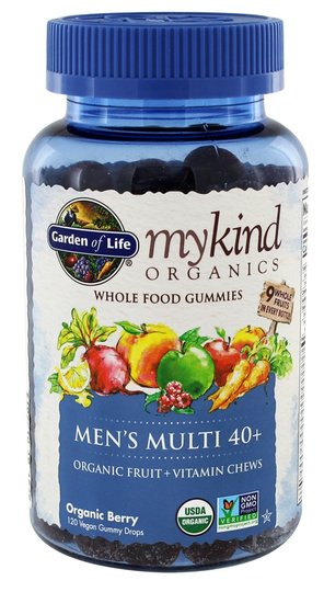 Garden of Life - mykind Organics Men's Multi 40 Whole Food Gummies Berry - 120 Gummies