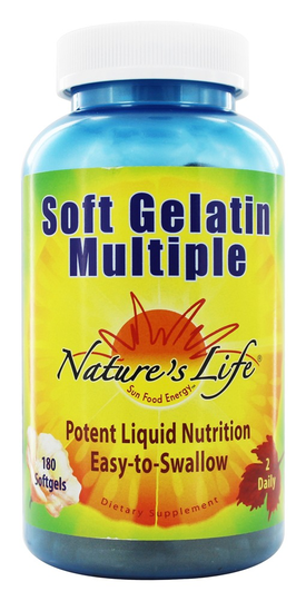Nature's Life - Soft Gelatin Multiple - 180 Softgels