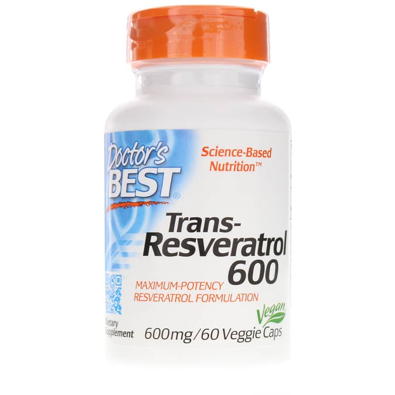 Doctors Best Trans-Resveratrol 600 Mg 60 Veg Capsules