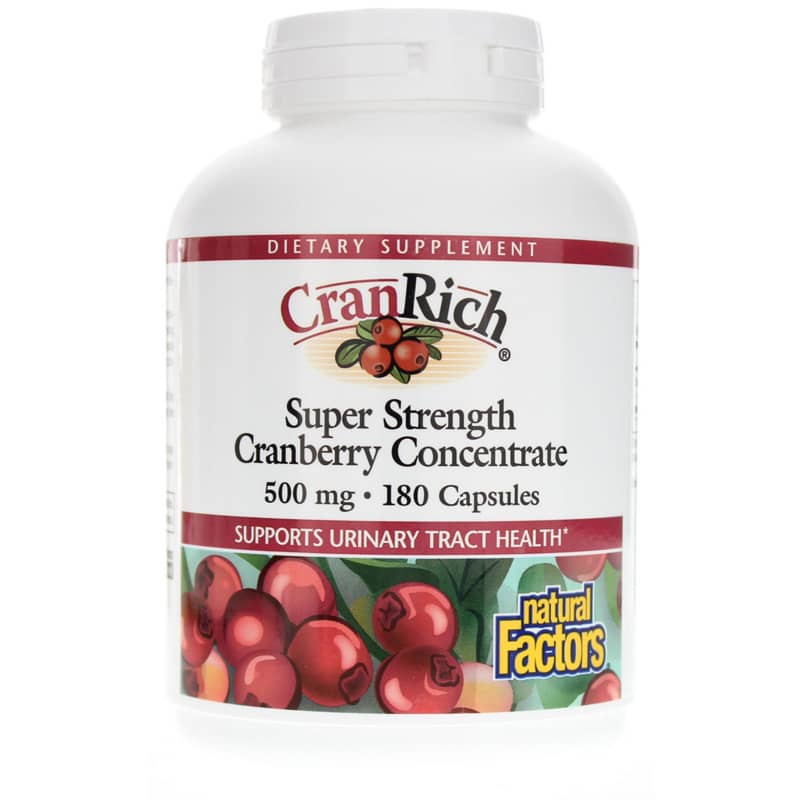 Natural Factors CranRich Super Strength Cranberry Concentrate 180 Capsules