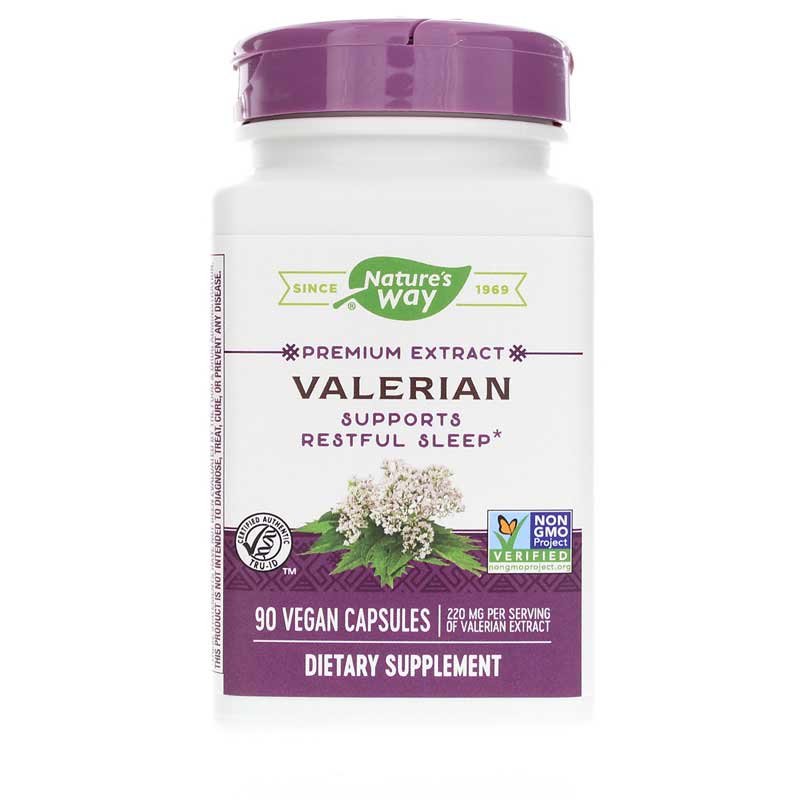 Natures Way Valerian Standardized 90 Veg Capsules