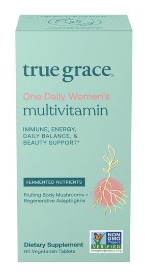 True Grace - One Daily Women's Multivitaminwith Organic Adaptogens & Mushrooms - 60 Vegan Tablet(s)