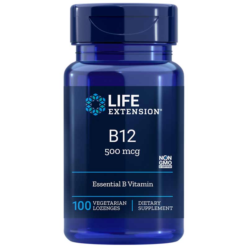 Life Extension B12 500 Mcg 100 Lozenges