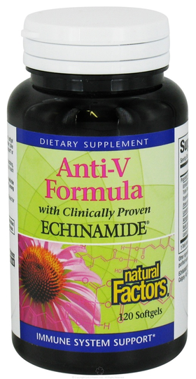 Natural Factors - Anti-V Formula with Clinically Proven Echinamide - 120 Softgels