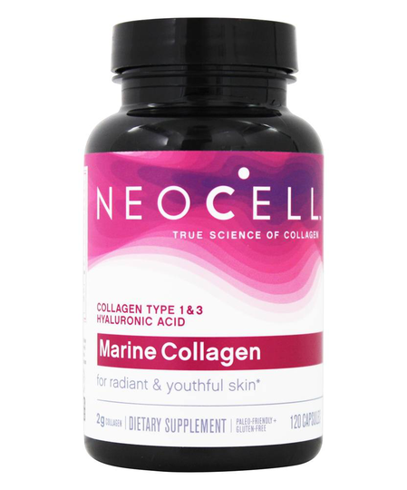 NeoCell - Marine Collagen Type 1 & 3 with Hyaluronic Acid 2000 mg. - 120 Capsules