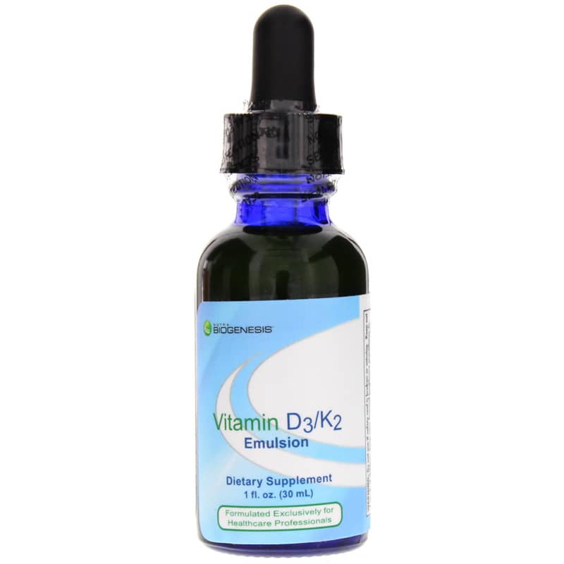 Nutra Biogenesis Vitamin D3/K2 Emulsion 1 Oz