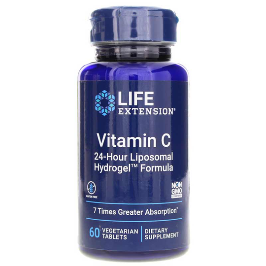 Life Extension Vitamin C 24-Hour Liposomal Hydrogel 60 Veg Tablets