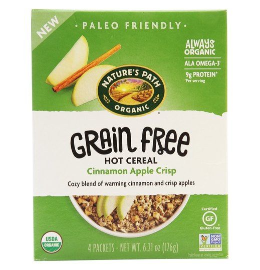 Nature's Path Organic - Grain Free Hot Cereal Cinnamon Apple Crisp - 4 Packet(s)