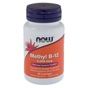 Methyl B12 - Methylcobalamin Plus Folic Acid - 5,000 MCG (60 Lozenges)