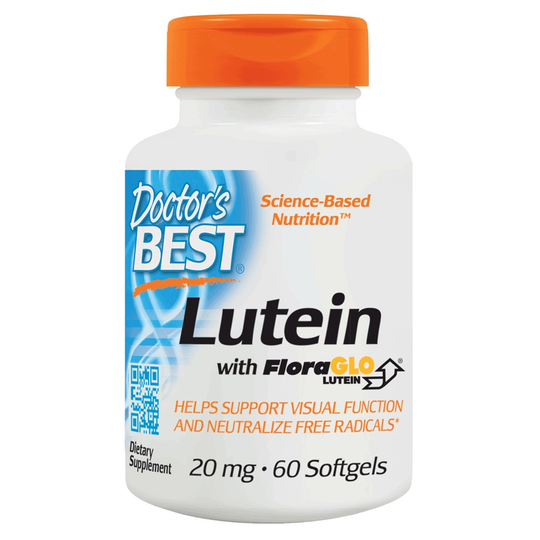 Doctor's Best - Lutein featuring FloraGLO 20 mg. - 60 Softgels