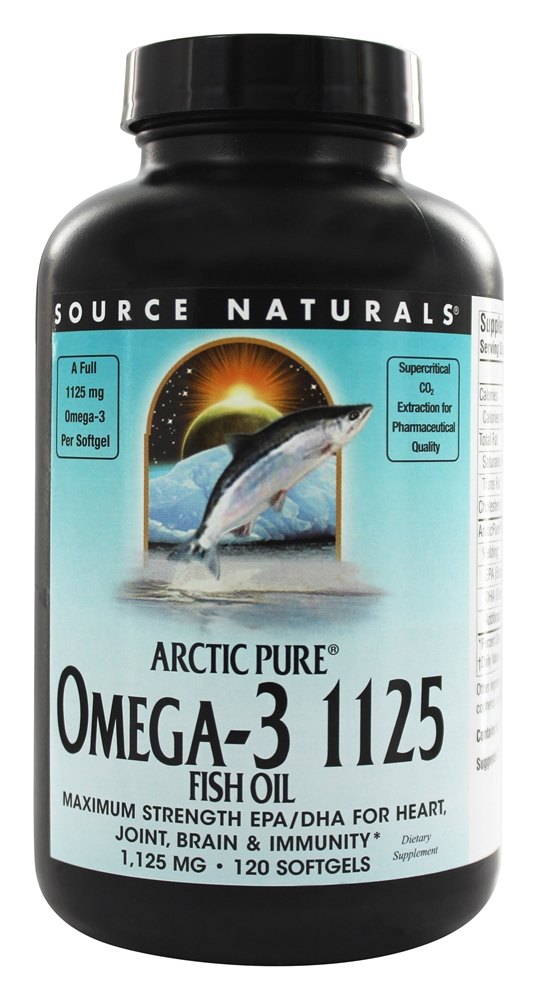 Source Naturals - ArcticPure Omega-3 Fish Oil 1125 mg. - 120 Softgels