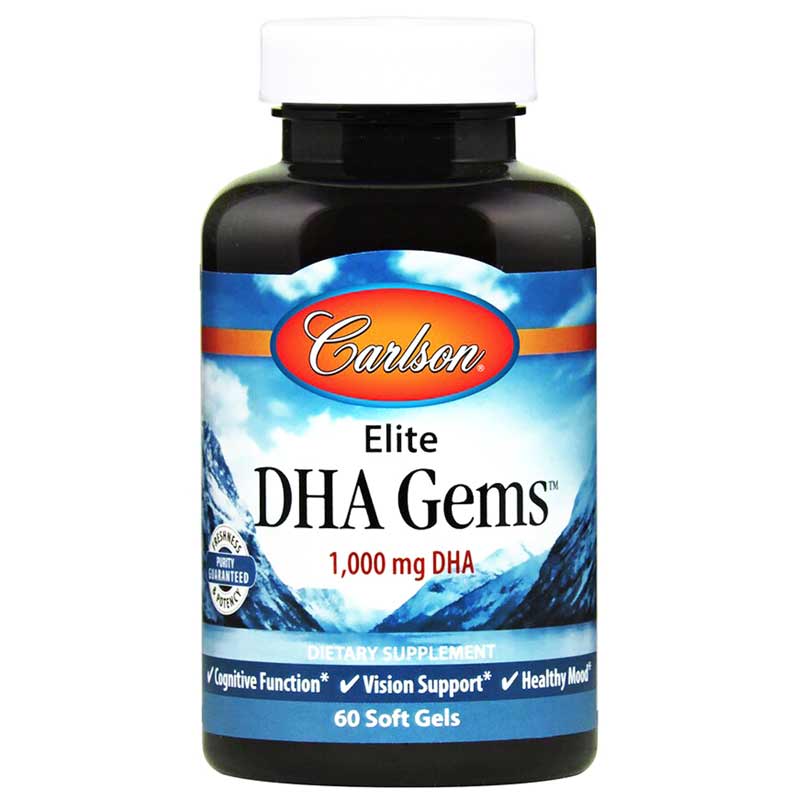 Carlson Labs Elite DHA Gems 60 Softgels