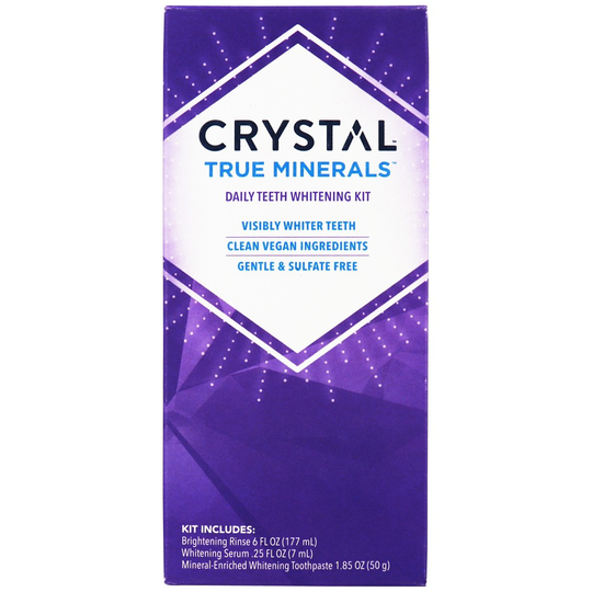 Crystal Body Deodorant - Crystal True Minerals Daily Teeth Whitening Kit