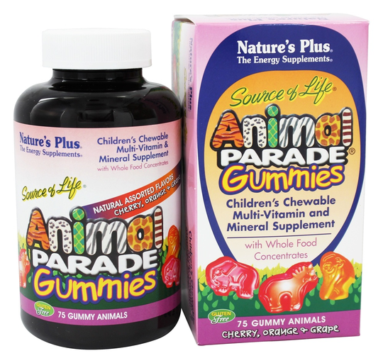 Natures Plus - Animal Parade Gummies Assorted - 75 Gummies