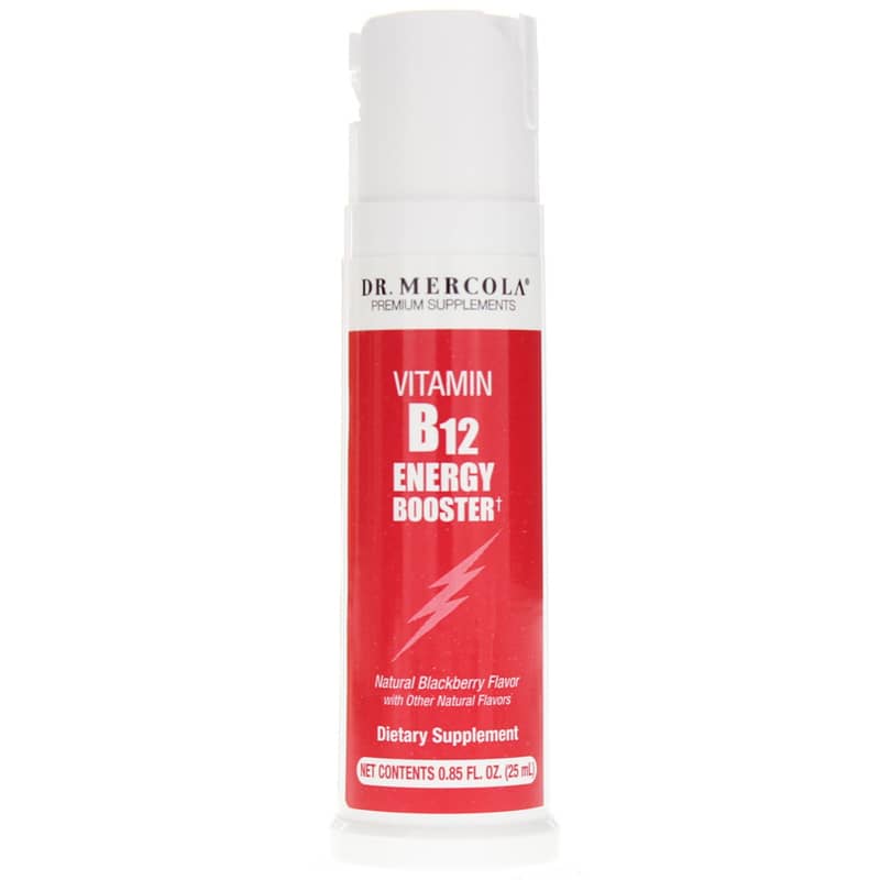 Dr. Mercola Vitamin B12 Energy Booster Blackberry Flavor .85 Oz