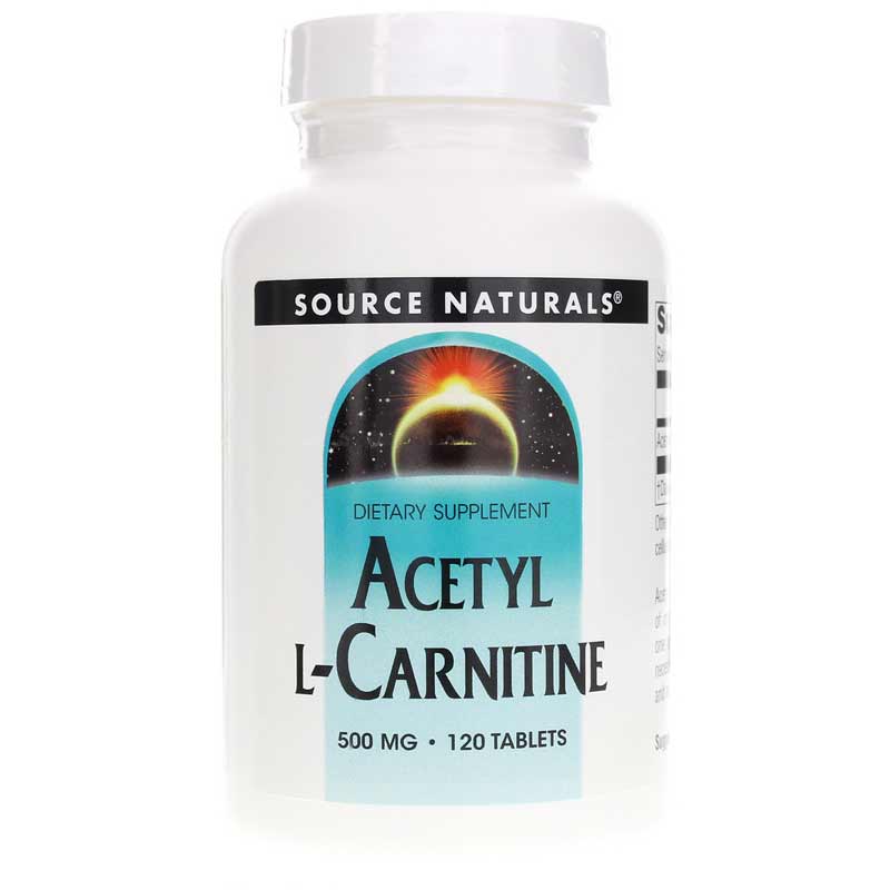 Source Naturals Acetyl L-Carnitine 500 Mg 120 Tablets