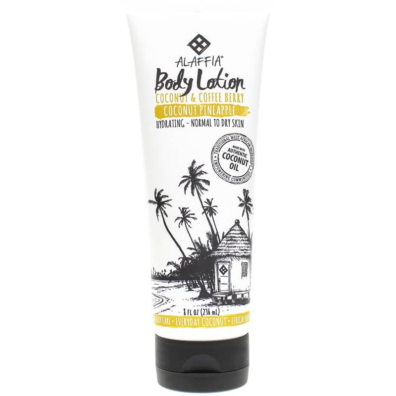 Alaffia Body Lotion Everyday Coconut Coconut Pineapple 8 Oz