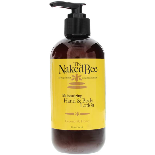 Naked Bee Moisturizing Hand & Body Lotion Coconut & Honey 8 Oz