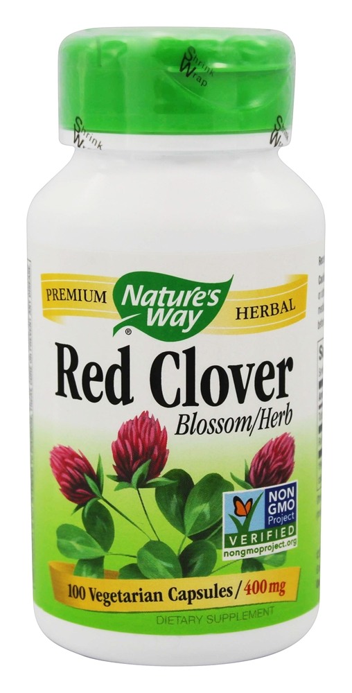 Nature's Way - Red Clover Blossom/Herb 400 mg. - 100 Vegetarian Capsules