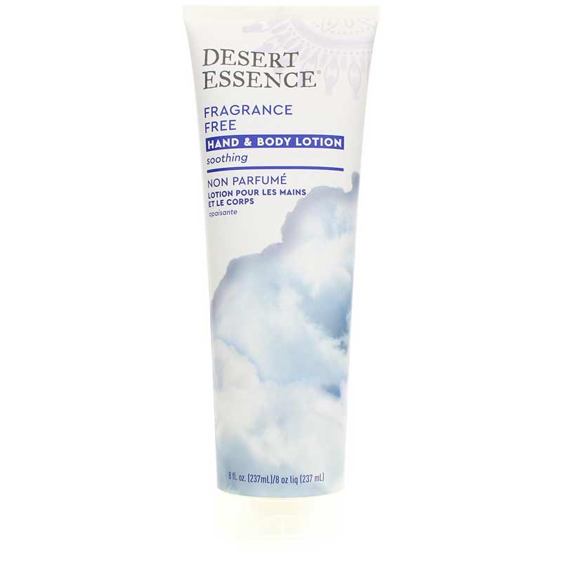 Desert Essence Hand & Body Lotion Fragrance Free 8 Oz