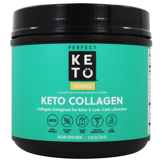 Perfect Keto - Keto Collagen Powder Vanilla - 11.07 oz.