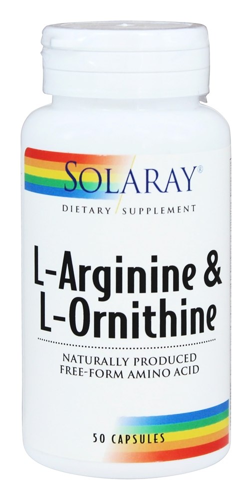 Solaray - L-Arginine & L-Ornithine - 50 Capsules