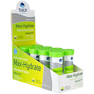 Max-Hydrate Effervescent Tablets Immunity Support - Lemon Lime (8 Tubes)