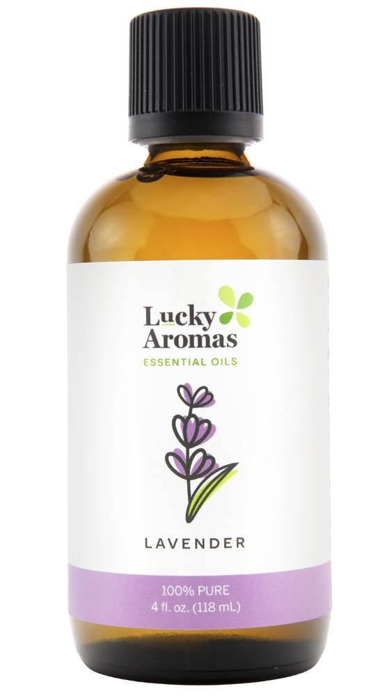 LuckyAromas - 100 Pure Essential Oil Lavender - 4 fl. oz.